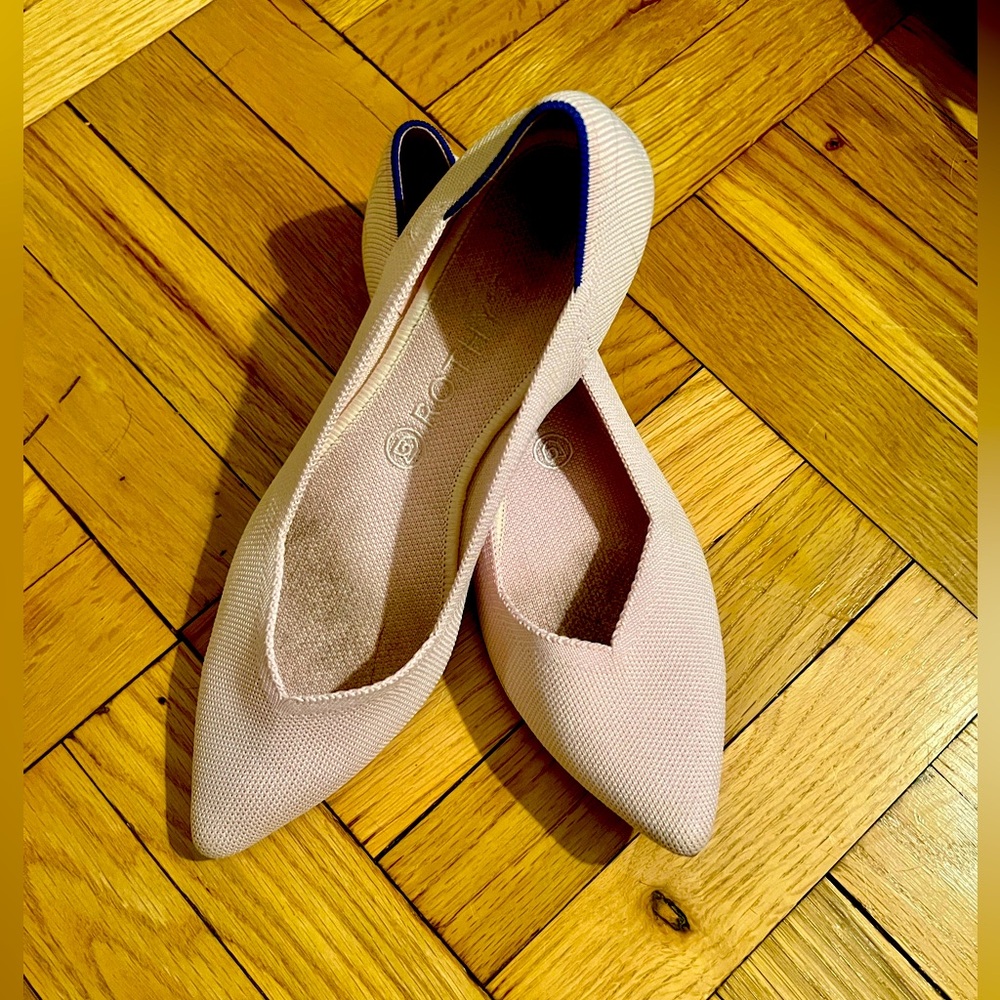 Rothy’s Pointed Flats Light Pink size 11